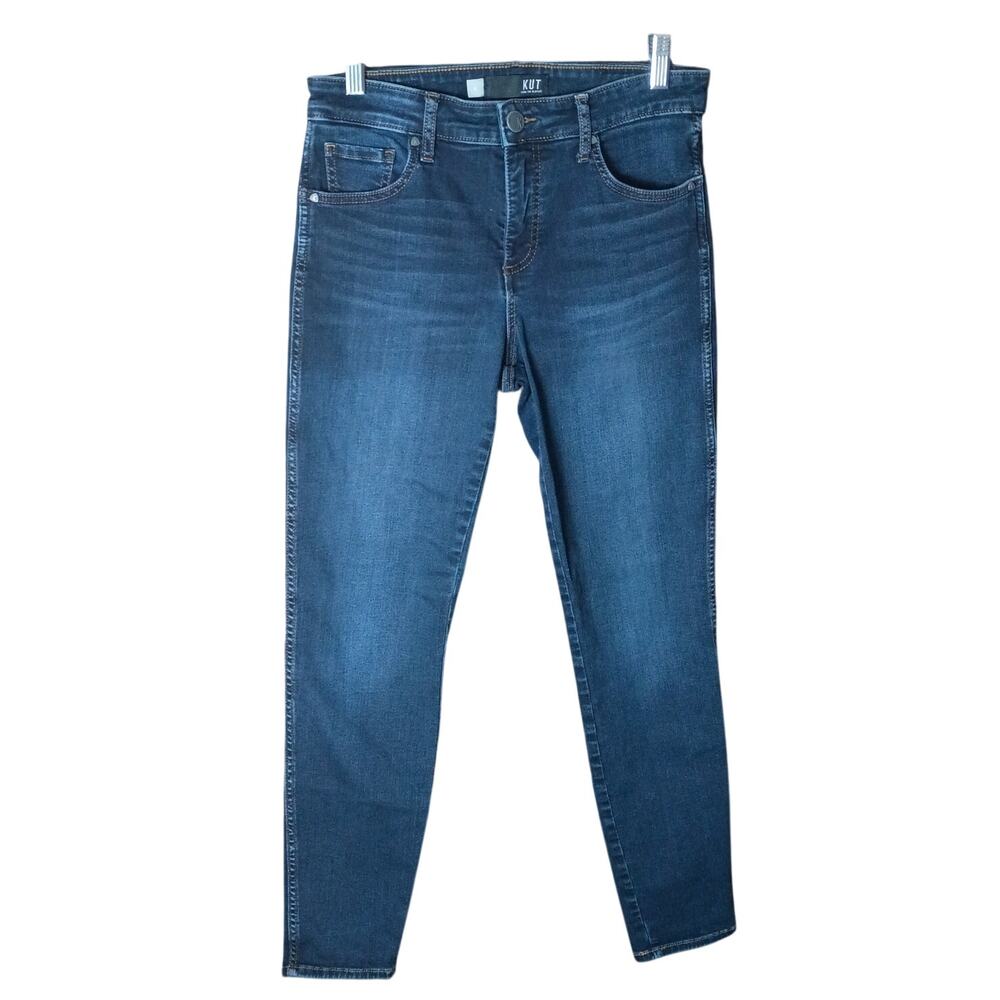 Kut from the Kloth Women 4 Dark Wash "Diana" Skinny High Rise Denim Jeans